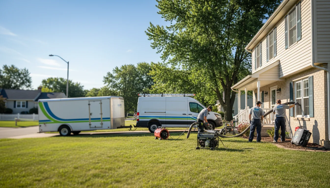 Flooded Basement Restoration And Cleanup With Repair in Vickery, OH near me